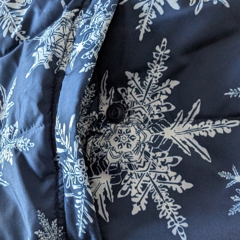Lands'end Puffy Vest size XL Navy Blue - Picture 6 of 9